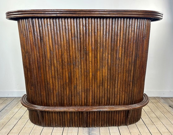 Image 1 of Vintage bamboo bar from the 1970s