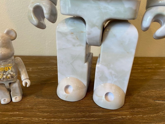 Image 1 of Bearbrick My First Baby by CHIAKI Marble version 400% + 100% MEDICOM toys 2023