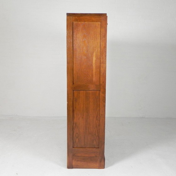 Image 1 of Eichenschrank mit Rollläden und 2 Rollläden, 148 cm hoch, 1950er Jahre