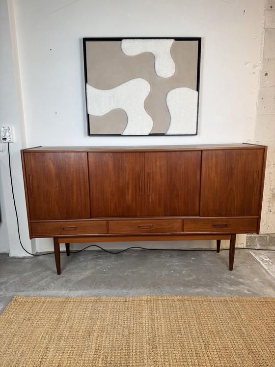 Image 1 of Danish Teak Sideboard With Bar Section and Drawers