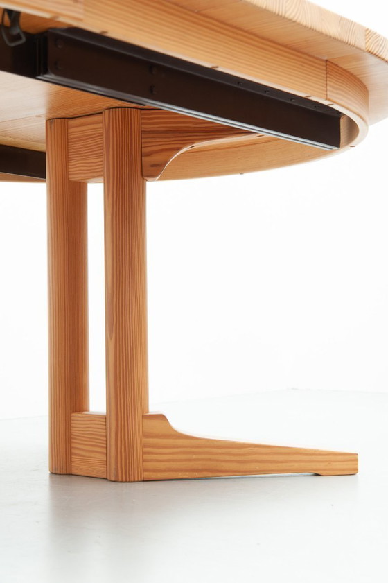 Image 1 of Extendable pine dining table by Silkeborg Møbelfabrik (1970s)