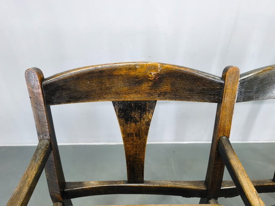 Image 1 of Rares bancs de cinéma en bois de hêtre tchécoslovaques des années 1920