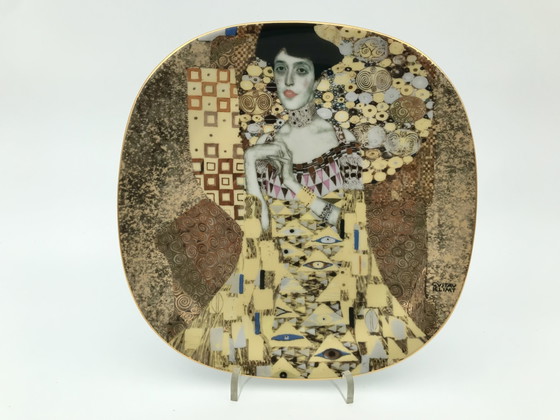 Image 1 of Set of 8 Gustav Klimt porcelain collectible plates, with certificates