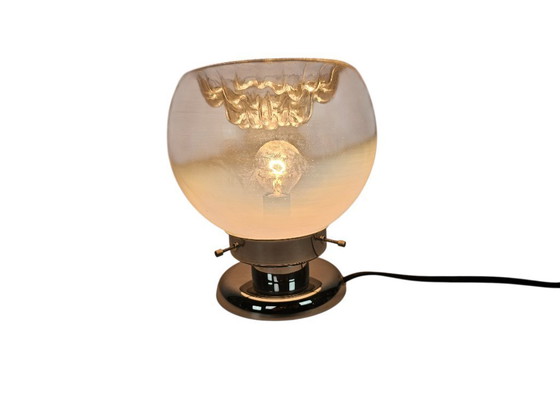 Image 1 of Murano - Mazegga - Carlo Nason - set di 2 lampade da tavolo - vetro - cromo - anni '60