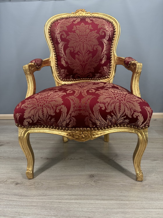 Image 1 of Poltrona in stile Luigi XV