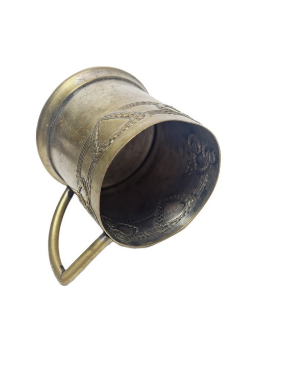 Cestino da Tè Art Nouveau, Ex Impero Austro-Ungarico, Anni 1900, Accessori da tavola, Ottone, Marrone (foto 6 di 7)
