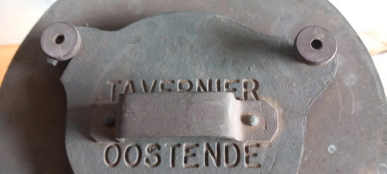 Juego de 3 linternas de barco originales – Tavernier Ostend – Bureau Veritas – Serie numerada 527/529/530 – (photo 10 of 11)