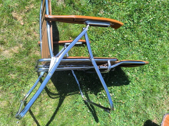 Image 1 of Een paar iconische Maule Marga relaxfauteuils – Italiaans design uit de jaren 70.