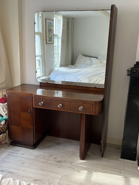 Coiffeuse vintage, Bois, Beige (photo 4 sur 7)