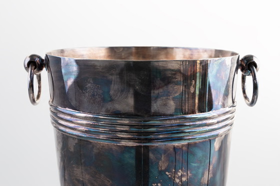 Image 1 of Silver-Plated Champagne Bucket Marked Christofle France, 1950s