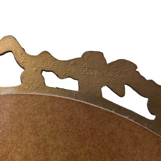 Image 1 of Vintage brass wall console with mirror