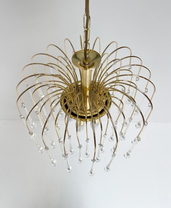 Image 1 of Lampadario a cascata in vetro di Murano XL, anni '70