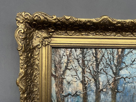 WJ (Walter) Neuhof ( ), "Winter Landscape." – Paintings & Drawings, Canvas (photo 3 of 6)