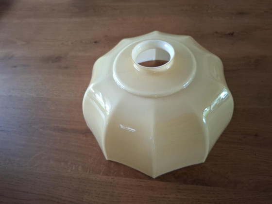 Vintage Opaline Glass Lampshade 26 Cm – Art Deco Style – Pendant lamps, Other (photo 4 of 5)
