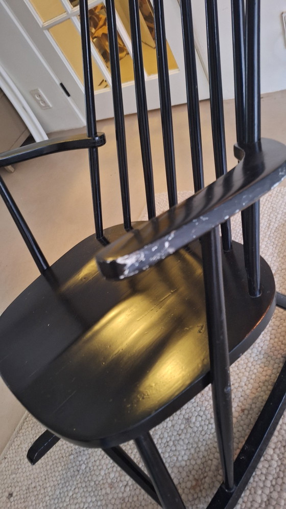 Image 1 of Chaise à bascule style milieu du siècle : Tapiovaara, Lena Larsson