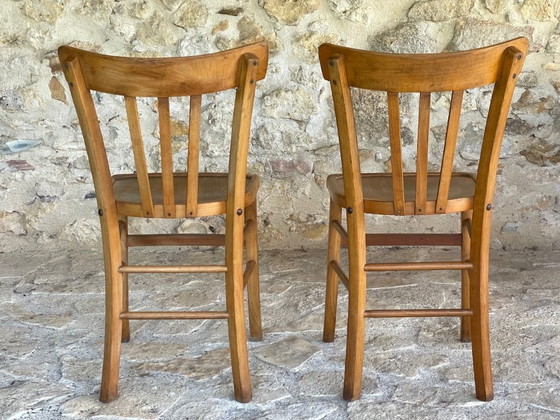 Image 1 of Vintage Bistro Chairs from Luterma, 1950s, Set of 2