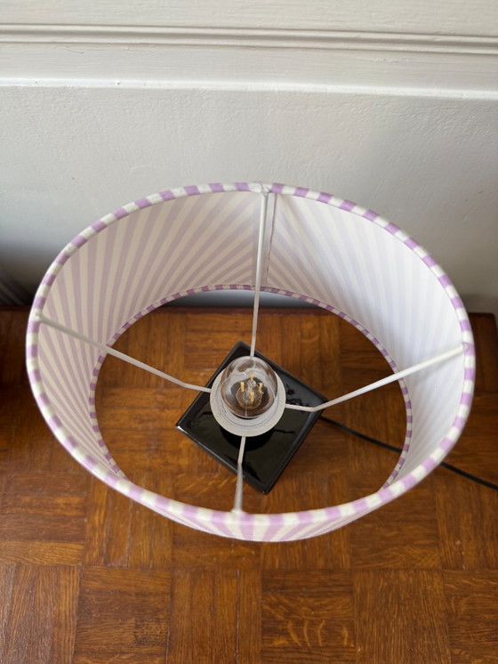Image 1 of Designer lamp with black ceramic base