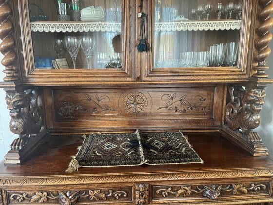 Image 1 of Mobile da caccia antico francese (rovere) – stile Enrico II – ca. 1880