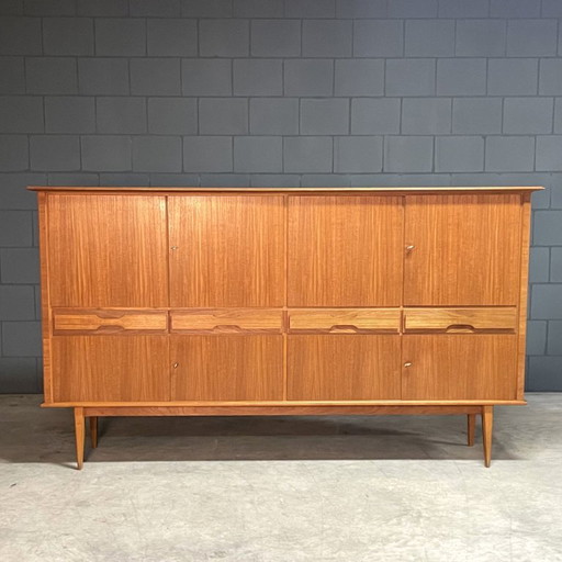 Vintage Deens Design Highboard – Teakhout – Jaren 60 – high boards, Wood