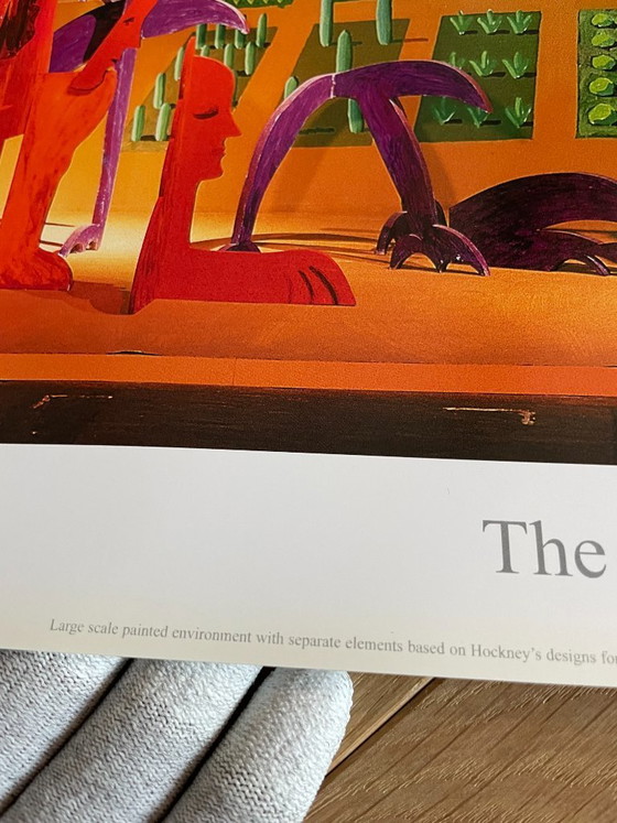 Image 1 of David Hockney - Póster de La flauta mágica, 1983, copyright David Hockney 2001, Impreso en el Reino Unido