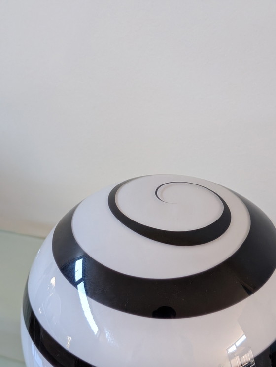 Wofi Leuchten Swirl Black & White Lamp – Tafellampen, Glass, Plastic (photo 4 of 8)