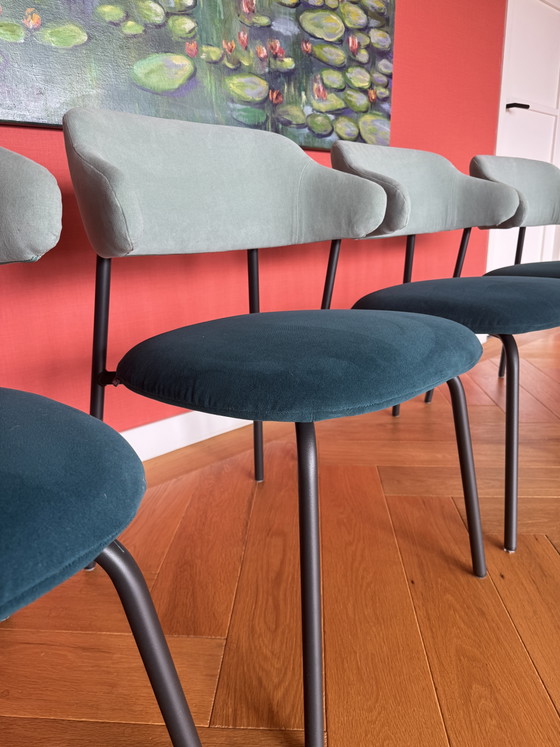Tavolo da pranzo con 4 sedie Artifort – Set da pranzo, Metal, Textile (photo 4 of 9)