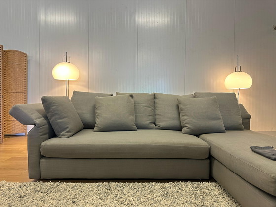 Image 1 of Divano angolare Minotti Collar con tavolino Minotti in condizioni nuove