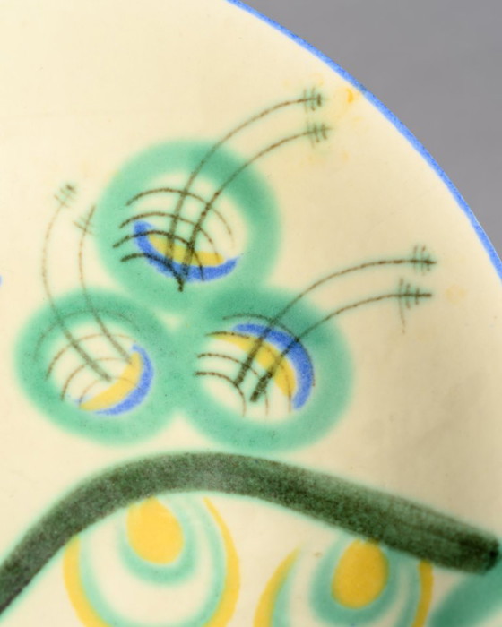 Image 1 of Margarete Heymann-Löbenstein Haël-Werkstätten Art Deco Ceramic Footed Bowl 1930s