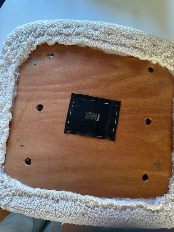 Image 1 of 4x vintage teak teddy chairs