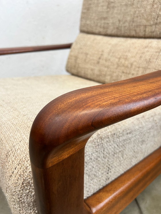 Image 1 of Vintage Teakhouten Scandinavische Fauteuil, 1960's