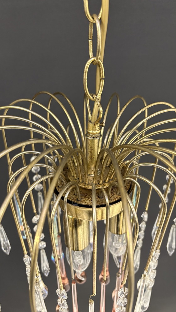 Image 1 of Lampada a goccia a cascata di Murano in stile Paolo Venini