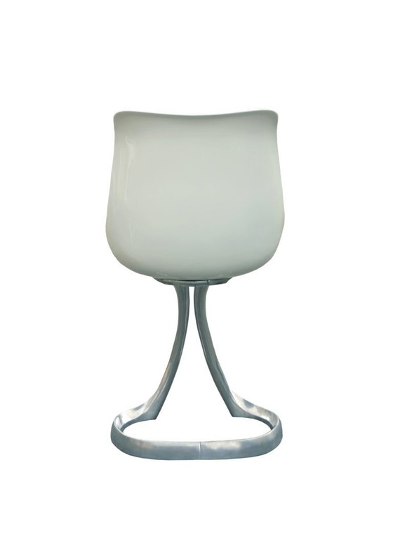 Image 1 of Set of 4 chairs by Michel Charron, organic design, 1970s