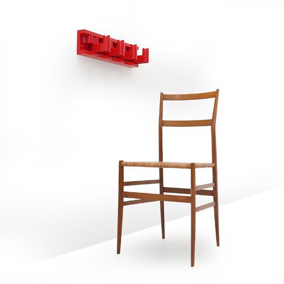 Image 1 of Garderobe "Minivip" aus rotem Kunststoff von Benanti und Brunori für Velca, 1960er Jahre.