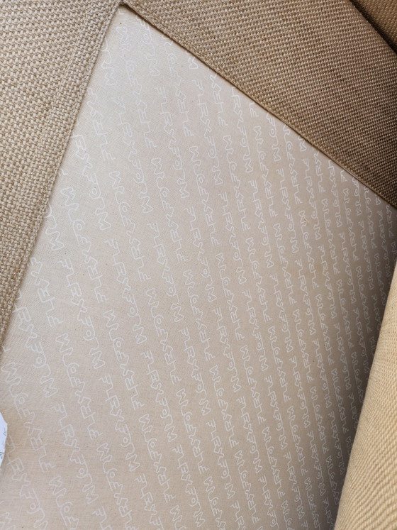 Image 1 of Flexform - Groundpiece hoekbank in beige stof by Antonio Citterio