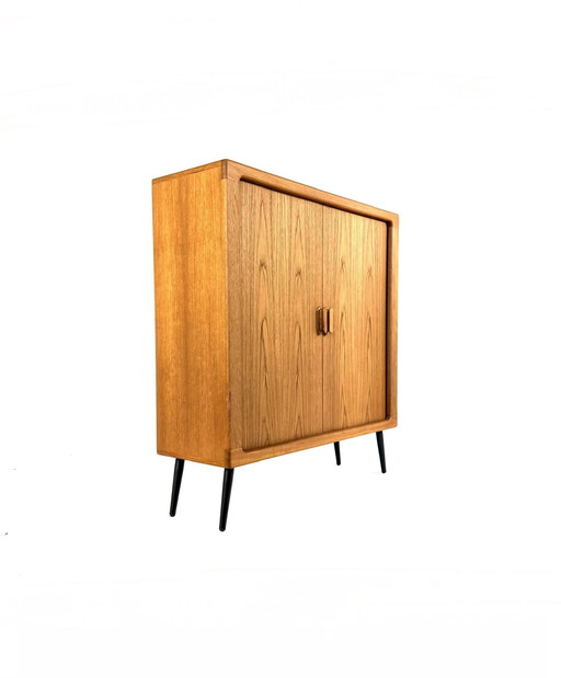 Vintage teakhouten highboard, Silkenborg Møbelfabrik ‘80