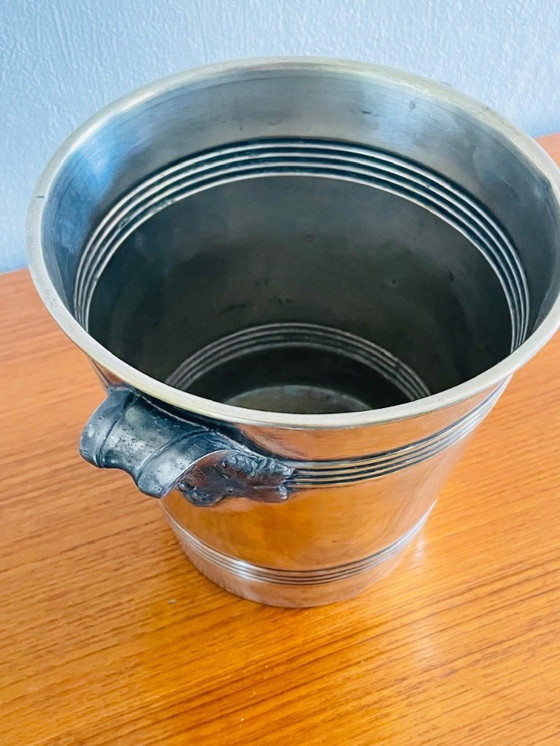 Image 1 of Art Deco Silver Plated Champagne Bucket by Argit, 1920s