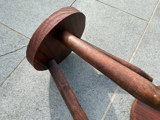 Image 1 of 2 brutalist tripods.