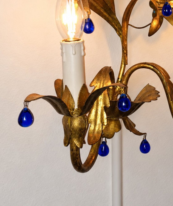 Set of two Italian wall chandeliers – Gold, Metal (photo 4 of 5)