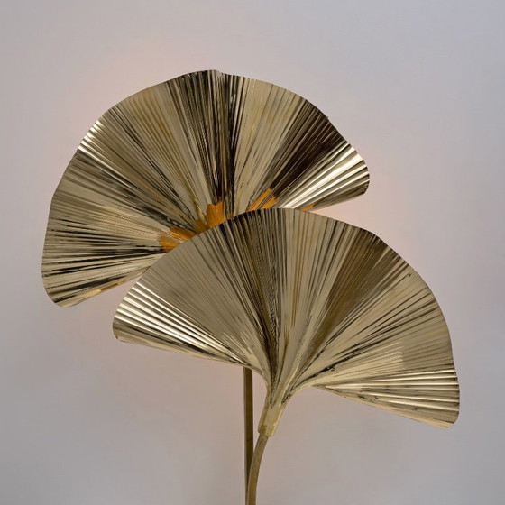 Lampada da tavolo italiana in ottone “Ginkgo” – Illuminazione stile Barbi – Lampade da tavolo (photo 4 of 9)