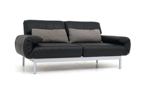 Divano letto in pelle nera, Rolf Benz, Divani letto, Metallo, Nero, Modern (foto 2 di 15)