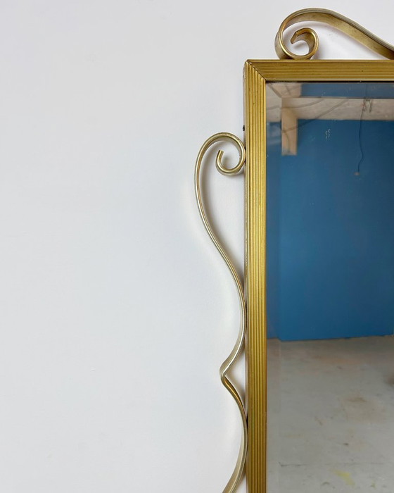 Image 1 of Vintage gouden spiegel