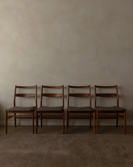 Image 1 of Set di 4 sedie da pranzo vintage Minett, Yngve Ekström, Troeds, Svezia - Sedie scandinave