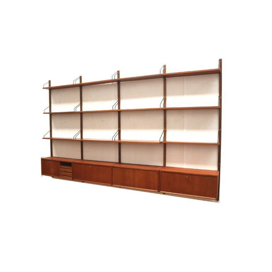 Image 1 of Groot vintage wandsysteem van Poul Cadovius voor Cado Denemarken