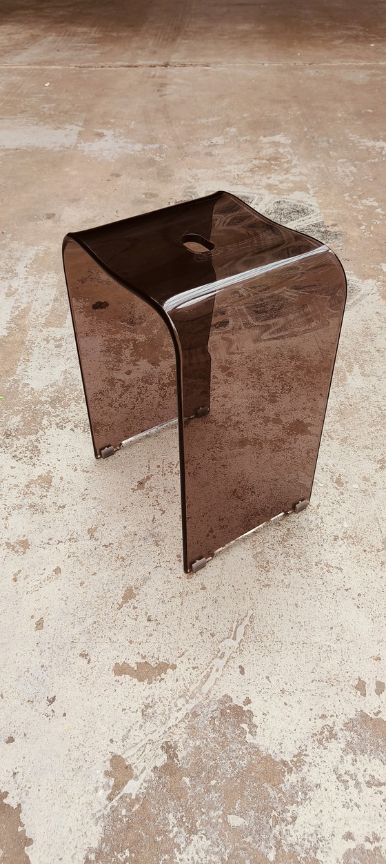 Image 1 of Plexiglazen Jaren 80 Vintage Design Kruk