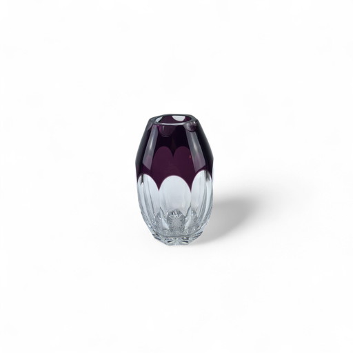 Ludwig Moser Karlsbad Vase cristal overfang Art Déco