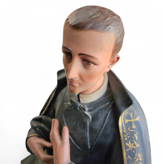 Statue of a religious figure / Patron Saint Gerard Majella / placed in a Gothic niche / labeled – Sculpture (photo 4 of 11)