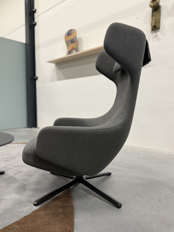 Image 1 of Vitra Grand Repos con poggiapiedi grigio melange