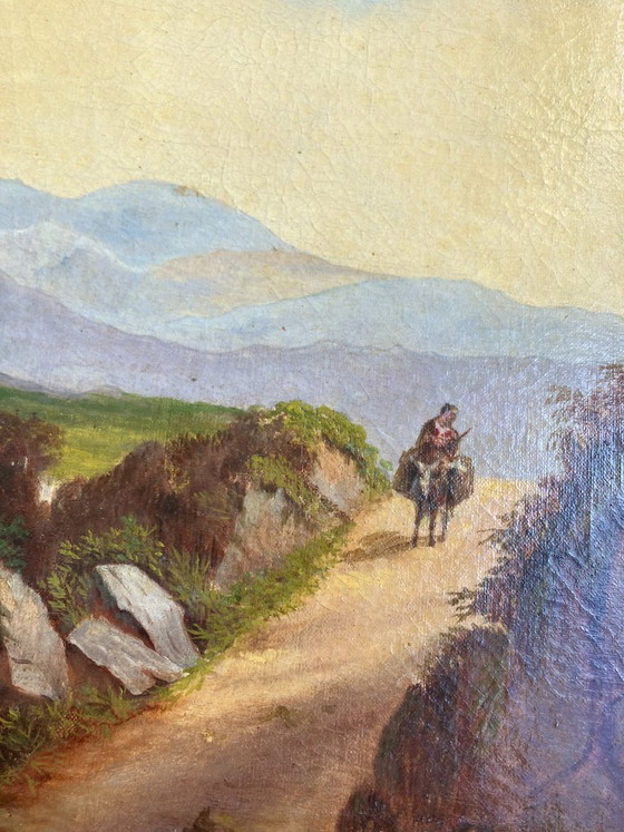 Image 1 of French school 19th century river landscape signed.