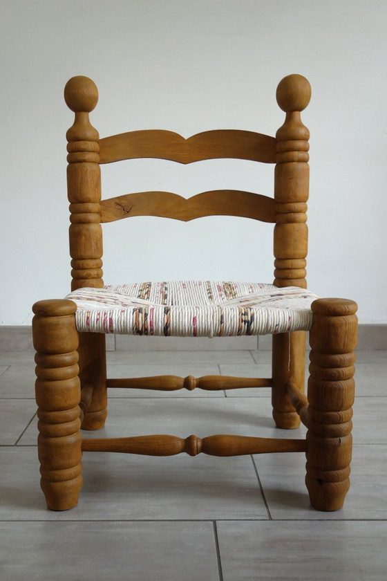 Image 1 of Sedia brutalista attribuita a Charles Dudouyt, anni '40