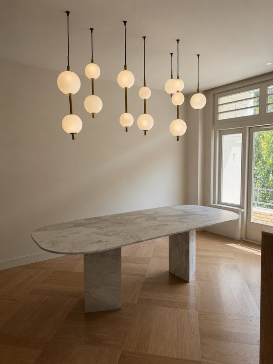Solid oval marble dining table – natural stone table – NDONI Natursteine (photo 4 of 5)